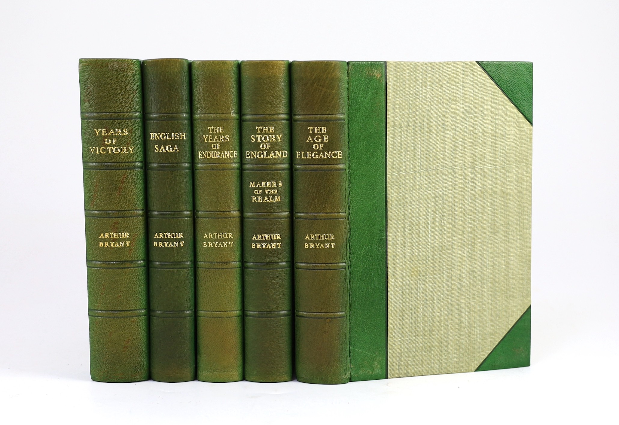 Bryant, Sir Arthur - The Story of England: Makers of the Realm; and also (same author) - The Years of Endurance ..., The Years of Victory ...; The Age of Elegance...; English Saga ... some with e/p. maps